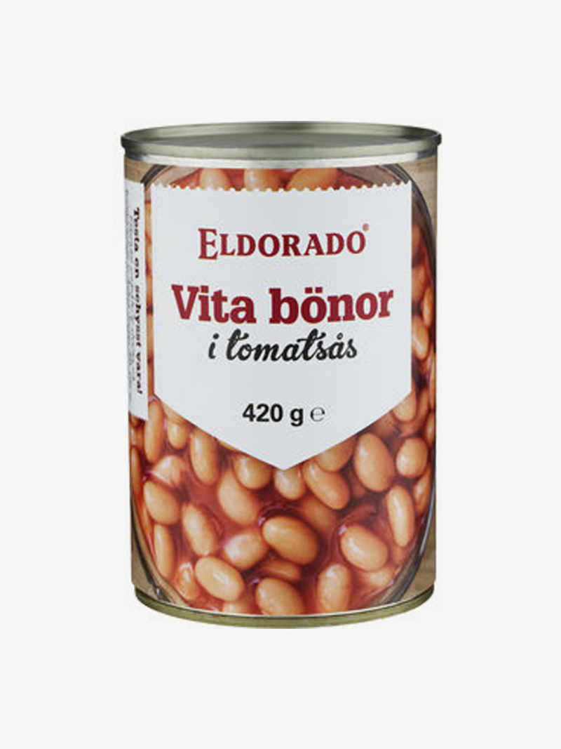 Eldorado Vita Bönor i Tomatsås 420g