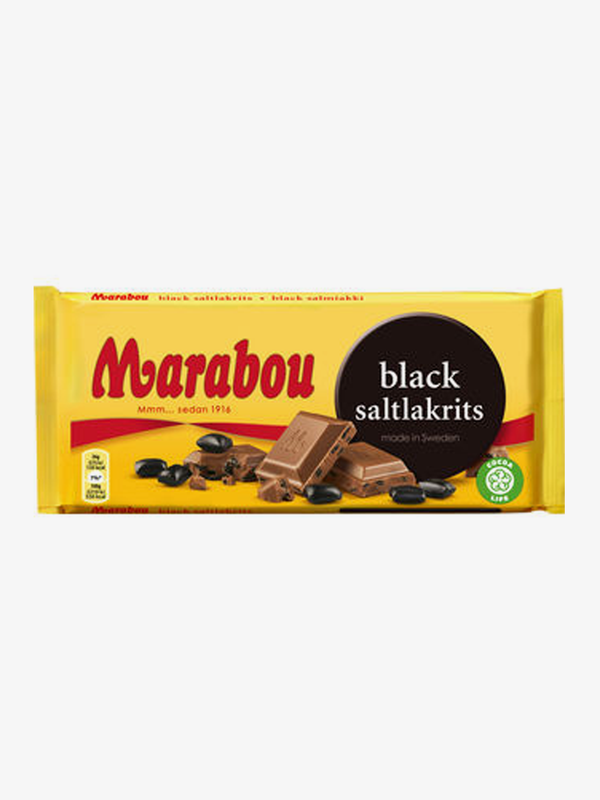 Marabou Black Saltlakrits Chokladkaka 180g
