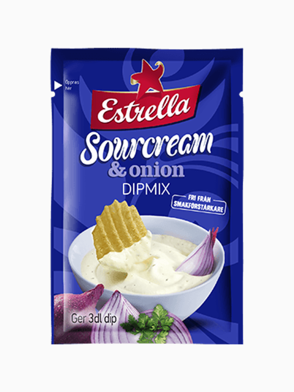 Estella Sourcream og Onion Dippmix