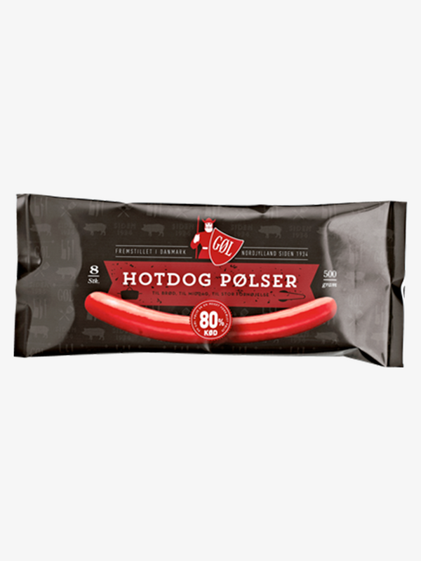 Gøl Hotdog Pølser 8stk