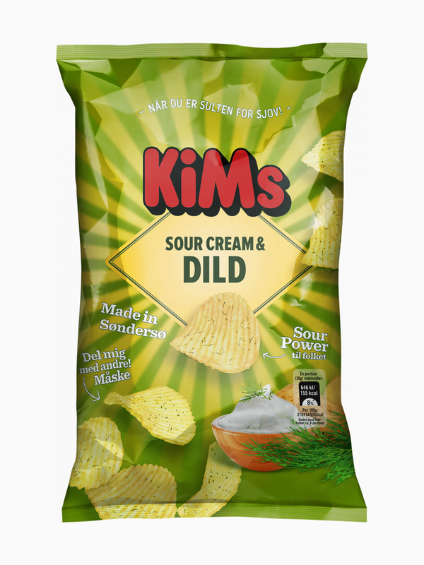 KIMs Sour Cream & Dild Chips 175g