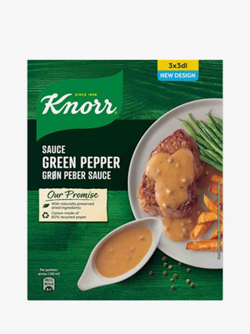 Knorr Grøn Peber Sauce 3x3dl